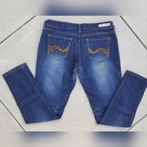 Womens Refuge Glam Ultra Skinny Aark Blue Denim Jeans~Sz 12